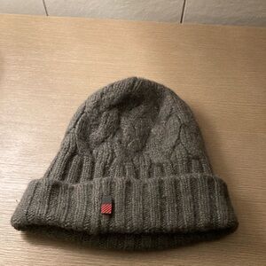 Woolrich Green Merino wool beanie Knitted Winter Hat